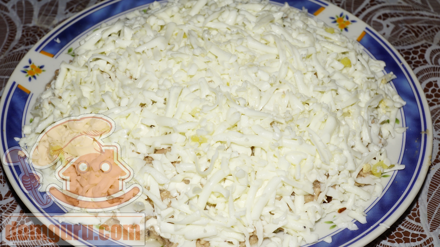 Салат из печени трески с рисом и яйцами пошагово Салат из печени трески с рисом и яйцами пошагово