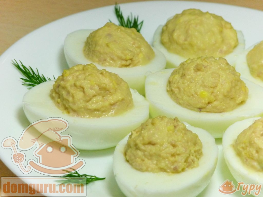 Яйца, фаршированные печенью