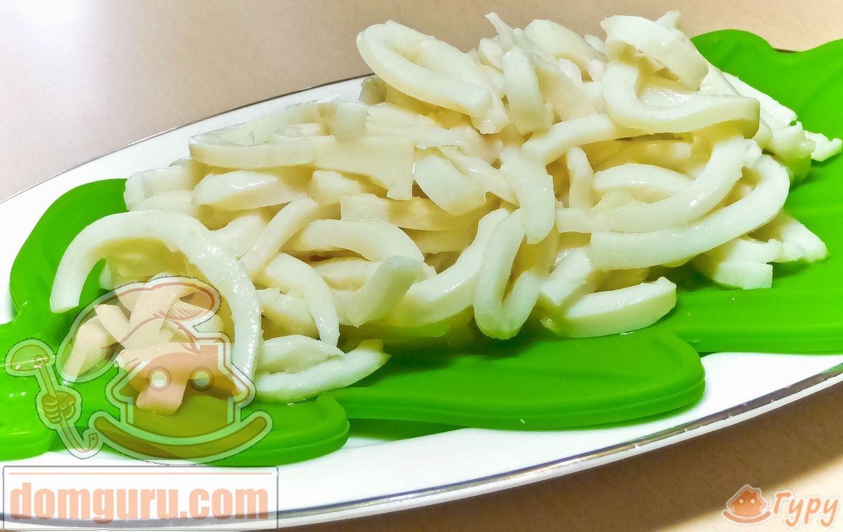 Салат из кальмаров 