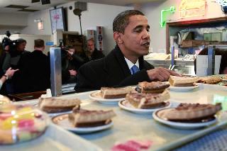 Семейство Обама - за здоровую пищу.